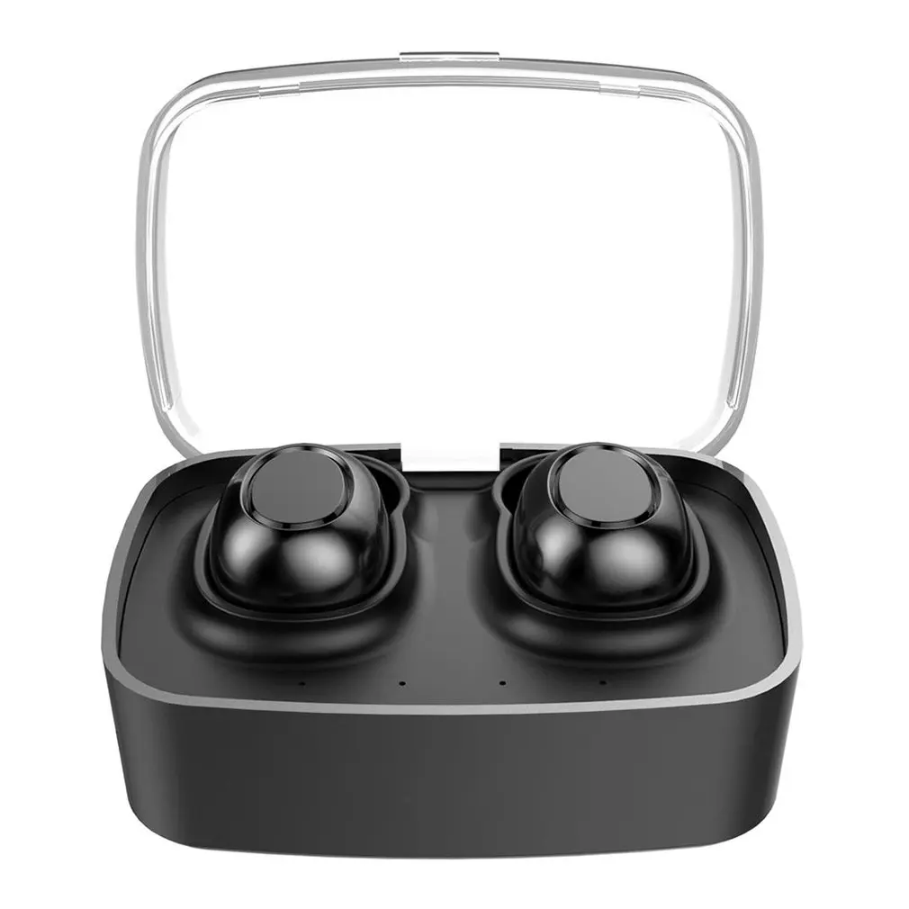 Черный Bluetooth 5,0, беспроводные наушники, IPX7, водонепроницаемые, TWS, стерео наушники, в ухо, встроенный микрофон, гарнитура, Премиум звук для спорта - Цвет: Черный