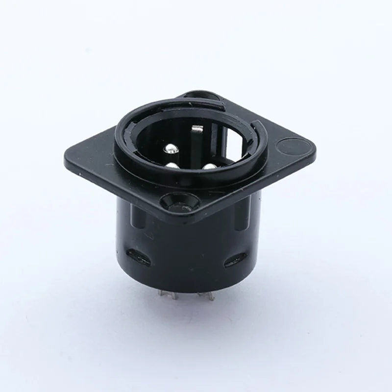 Новое поступление никелированные шпильки 3PIN XLR штекер Адаптер для монтажа на панель Металл Высокое качество пайки xlr разъем jack 20 шт./лот