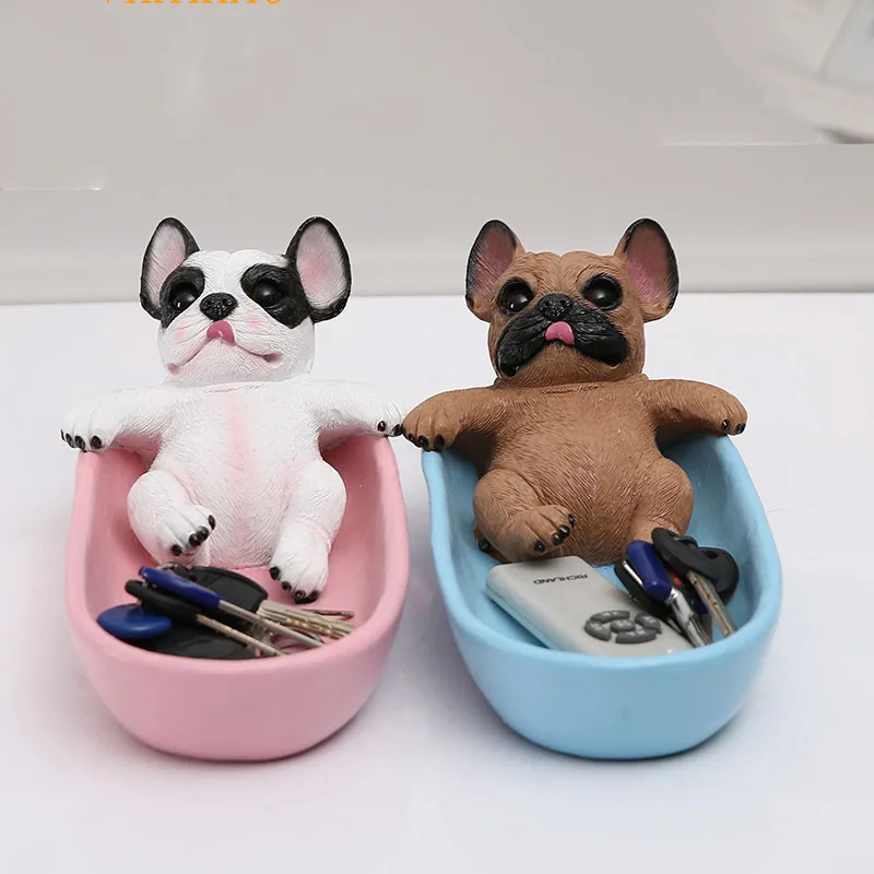 Европейская смола Lucky Dog ключ коробка для хранения еды перекуса аксессуары дома