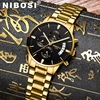 NIBOSI – montres de luxe pour hommes, célèbre marque supérieure, mode décontractée, montre-bracelet à Quartz militaire, Relogio Masculino Saat ► Photo 1/6