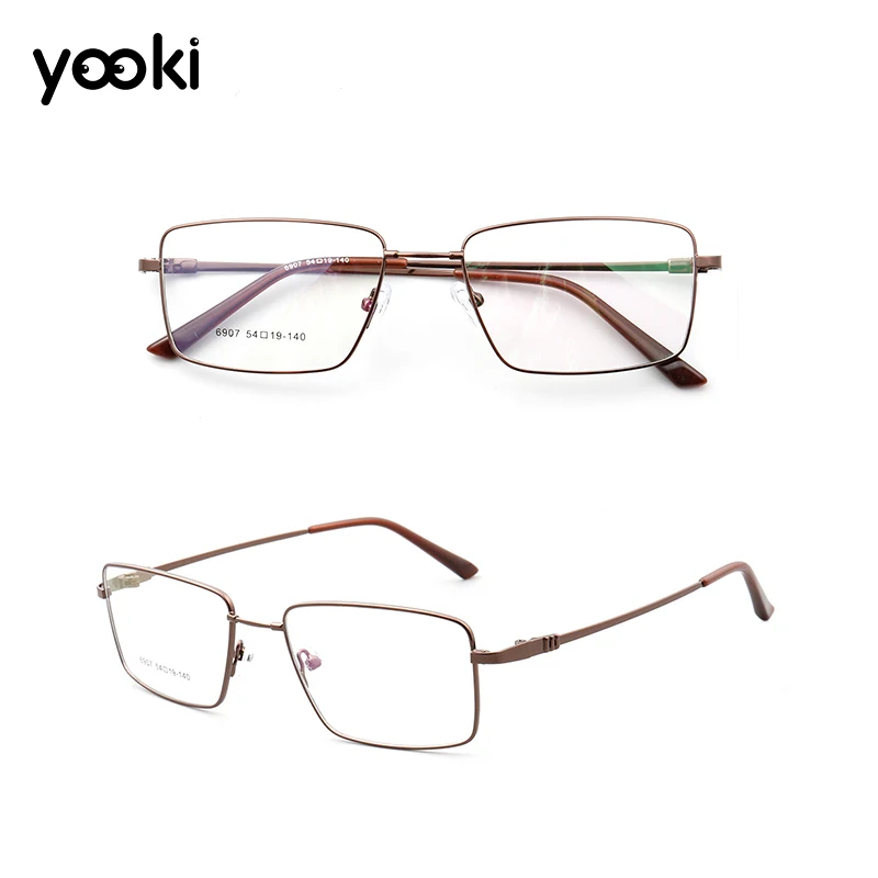 Новинка, очки из чистого титана, полная оправа, оптическая оправа, Ретро стиль, очки по рецепту, мужские прямоугольные очки, EJ026-6907
