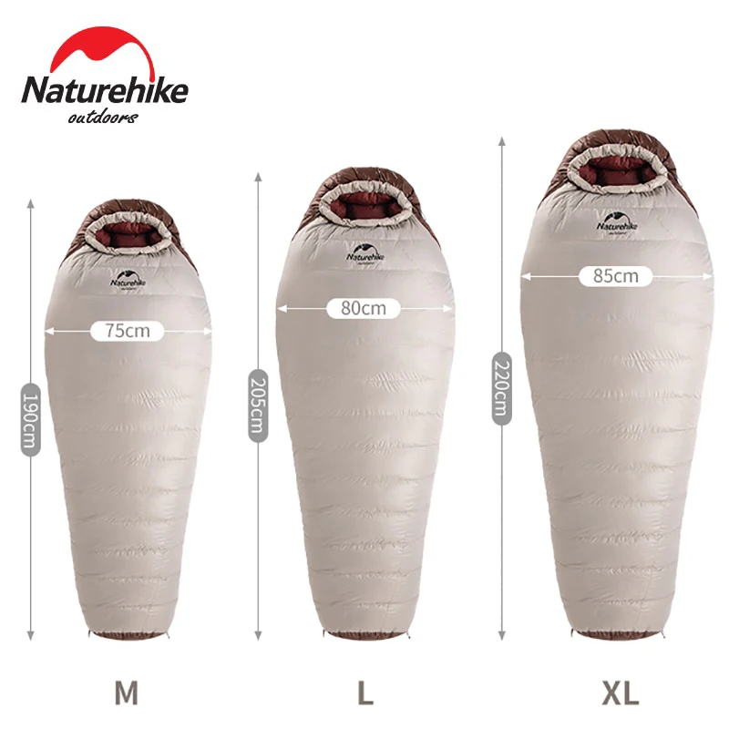 Camping Sleeping Bag Naturehike Snowbird Mummy Sleeping Bag All Season Waterproof Duck Down Winter