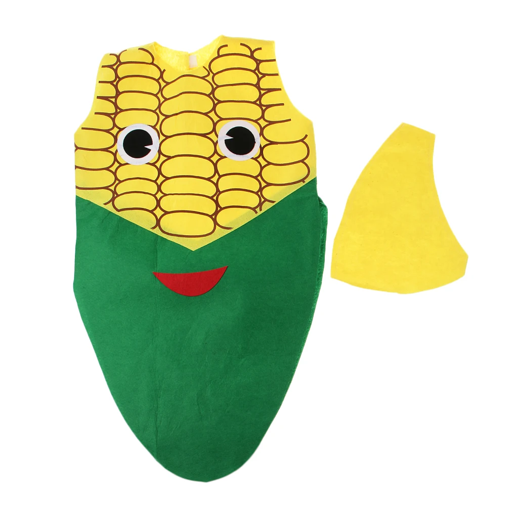 Boys Girls Nonwovens Fruits Vegetables Costume Kits School Party Dress Up Props