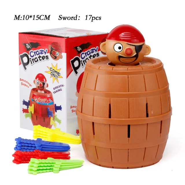 Пиратская бочка, новинка, игра, игрушки для детей, детская забавная игрушка, счастливый удар, всплывающая игрушка, вечерние игрушки, пиратское ведро, пластиковые игрушки