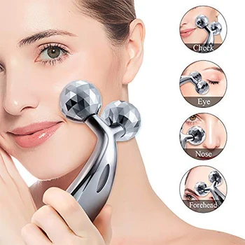 

Mini 3D Roller Massage Micro Current Eye & Face Massager V Face Shaping Skin Lift Tighten Wrinkle Remover Facial Beauty Tool