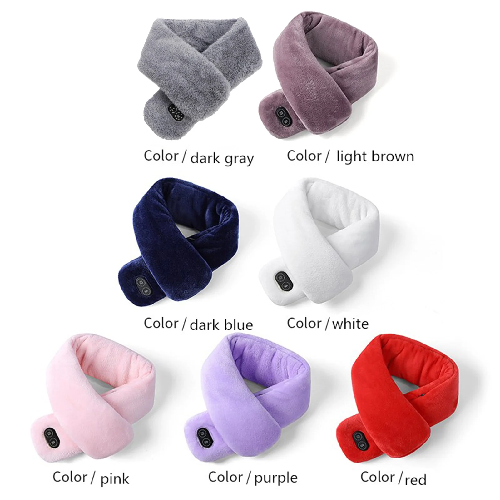 

80cm Electric USB Heated Scarf for Men/Women Waterproof Massage Heated Neck Wrap with 3-speed Intelligent Temperature Control