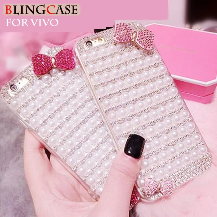 Чехол для ViVO Y19 Y17 Y15 Y12 Y85 Y91 Y91C Y95 V7 V9 V11 V15 IQOO V17 Neo X23 X27 Z5X X30 Pro Pearl Diamond Стразы чехол |
