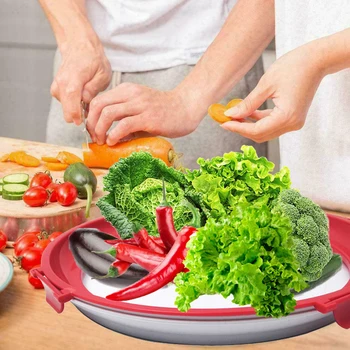 

Keep Fresh Fruit Sealed Meat Stackable Vegetables Storage Container Reusable Kitchen Supplies Fish Round Food Preservation Tray