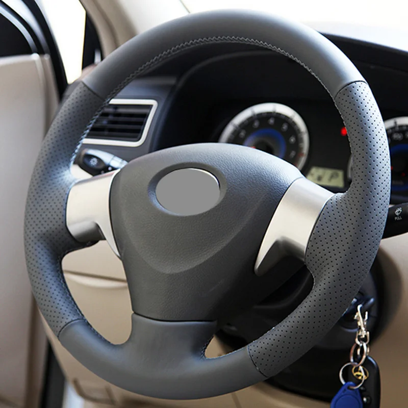 Чехол на руль из натуральной кожи для Toyota Corolla 2011 Rav4 2012