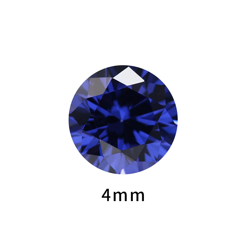 Shipei 925 пробы серебряные ювелирные изделия Сапфир Изумруд Рубин круглые серьги-гвоздики простые серьги-гвоздики для женщин подарок на день рождения - Цвет камня: Blue-4mm