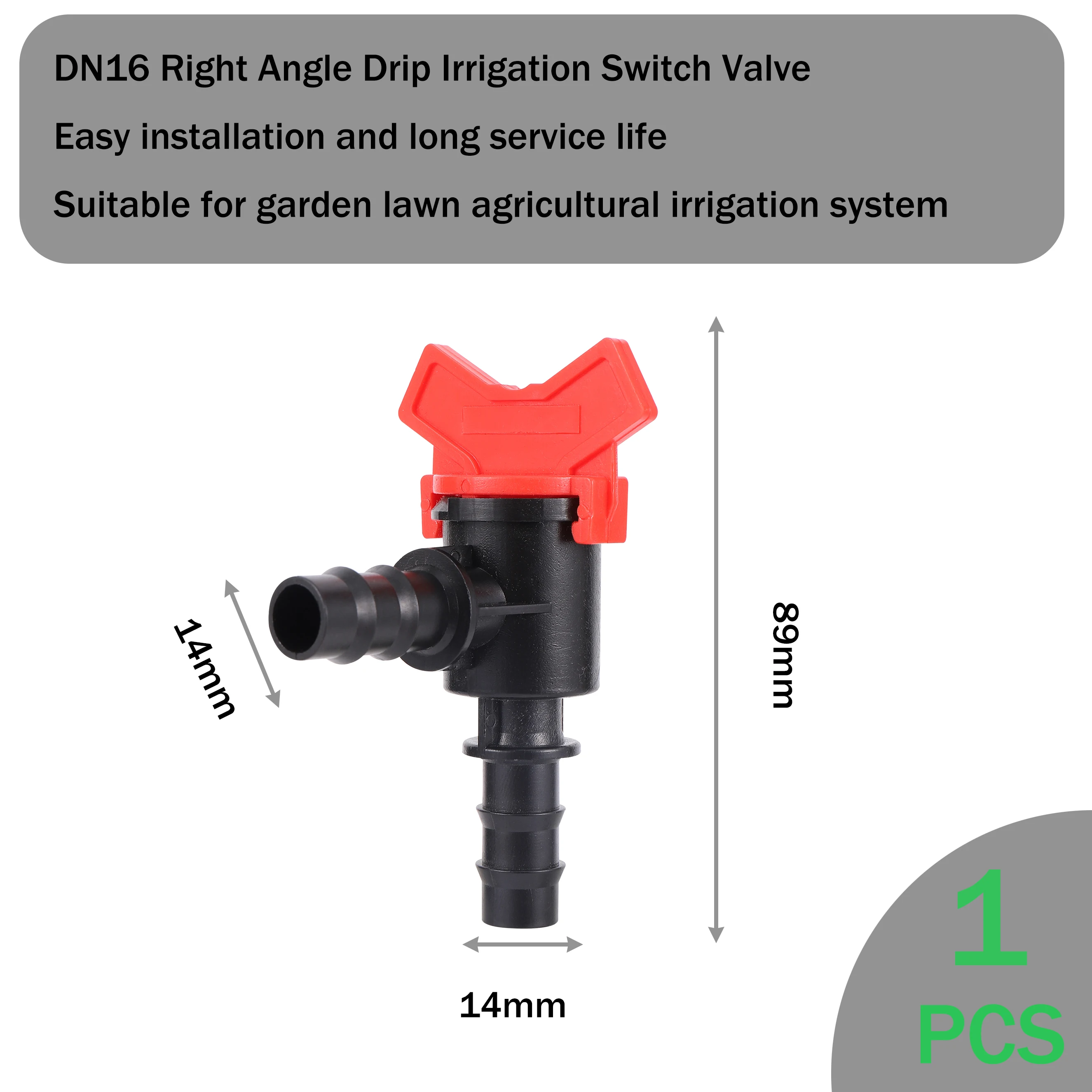 Drip Irrigation Valve Connector Socket Type Irrigation Ball Valve Barb Switch Valve Globe Valve For Garden Lawn Agricultural 