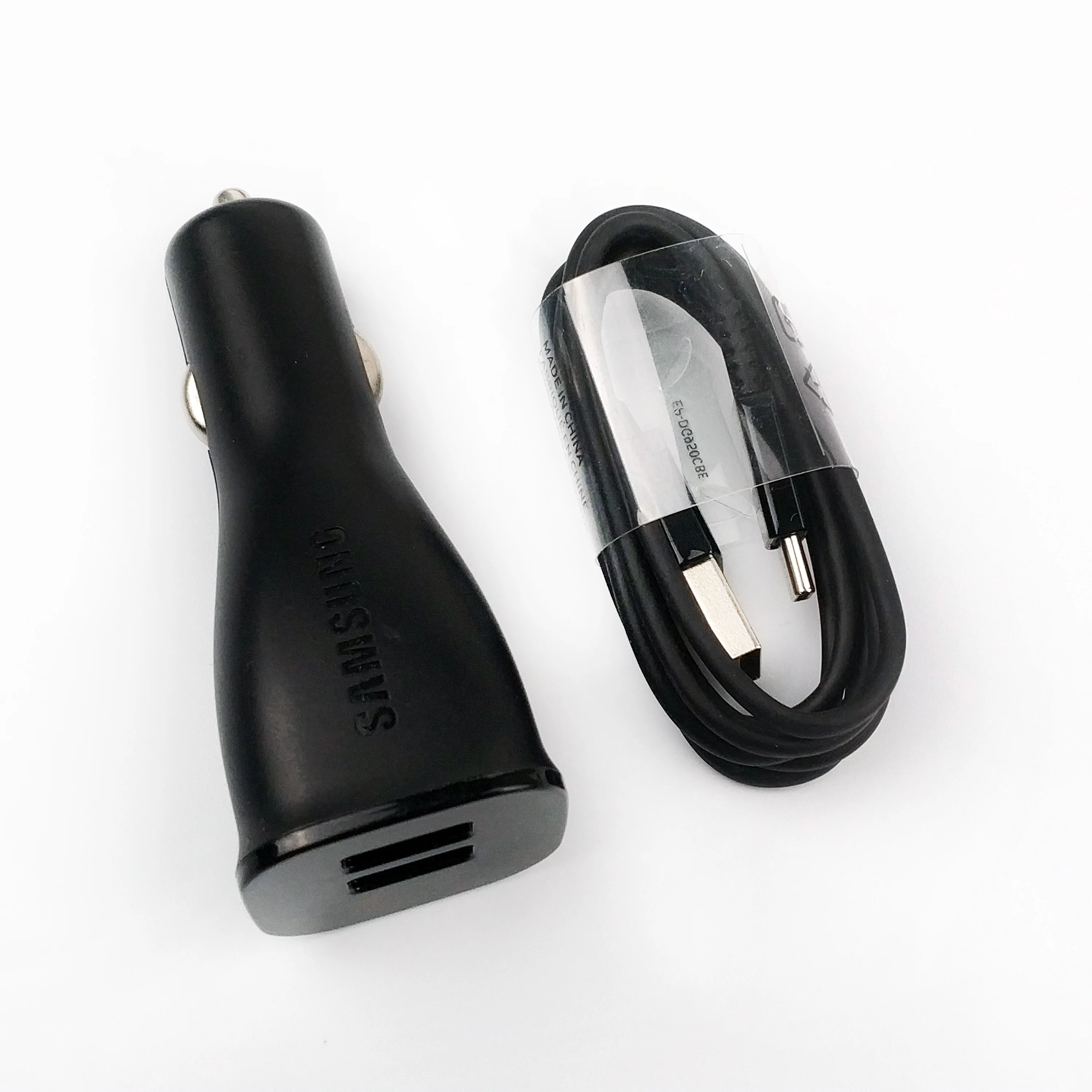 Samsung Daul Usb быстрое автомобильное зарядное устройство для galaxy S10 S9 S8 Note 7 8 9 10 A50 A80 мобильный телефон 15 Вт 1.67A Быстрый автомобильный адаптер зарядки