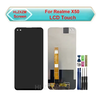

For Realme X50 LCD Display With Touch Screen Digitizer Assembly Replacement With Tools+3M Sticker