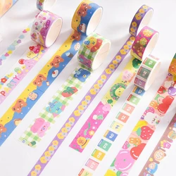 Washi – ensemble de rubans adhésifs décoratifs, 5 rouleaux, Kawaii, pour Scrapbooking, papeterie coréenne, 2m 