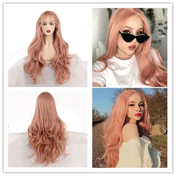 

Leeven Wave Synthetic Lace Front Wig Fashion Natural High Temperature Heat-resistant Fiber Wig for Women