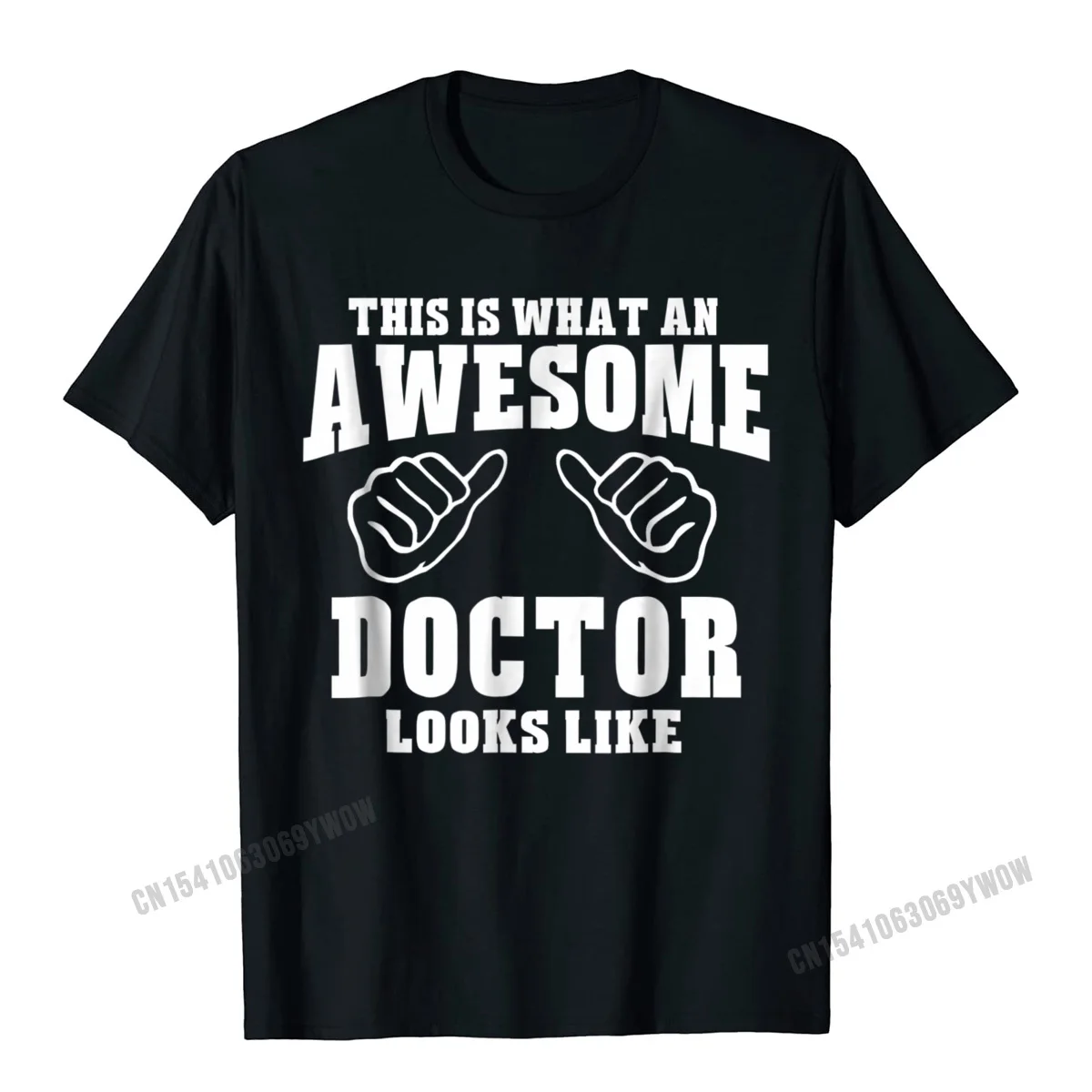 Tops Shirts Personalized Tops Tees Summer Hip Hop Normal Short Sleeve 100% Cotton Fabric Round Neck Men T Shirt Normal This Is What Awesome Doctor Looks Like- Unisex T-shirt__791 black