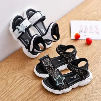 

Children's sandals Summer new kids shoes Sequin stars shoes Fashion girl sandals baby shoes for kids 22-31