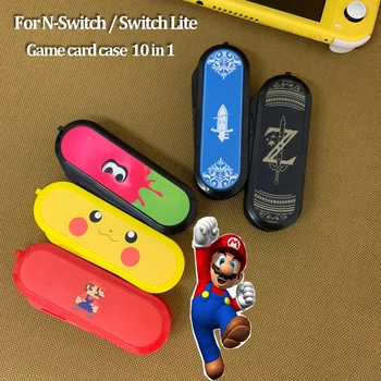 

Newest 10 in 1 Game Memory Card Micro SD Case Holder for Nintend Switch NS Switch Lite Cartridge Storage Box Accessories