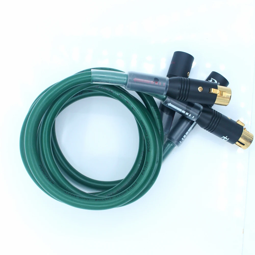 Furutech FA 220 PCOCC CD однокристальный медный Соединительный аудио кабель Позолоченный