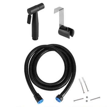 

Handheld Black Stainless Steel Bidet Sprayer Diaper Sprayer Set for Bathroom Cloth Diaper Bidets Attachment Toilet