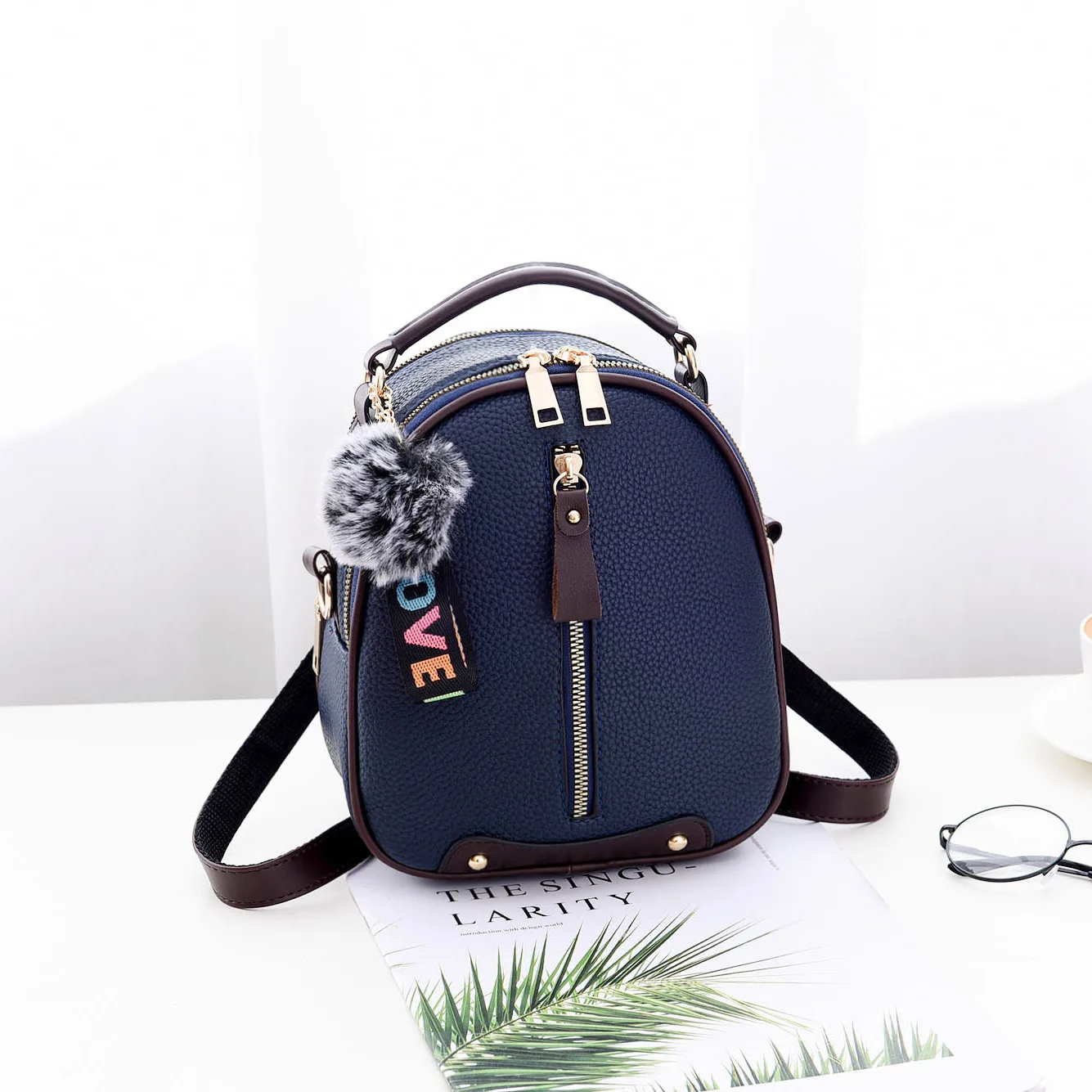 

One-Shoulder Backpack Women's Korean-style Fashion And Personality Versatile Soft Leather Mini Small Bag 2018 New Style Fashion