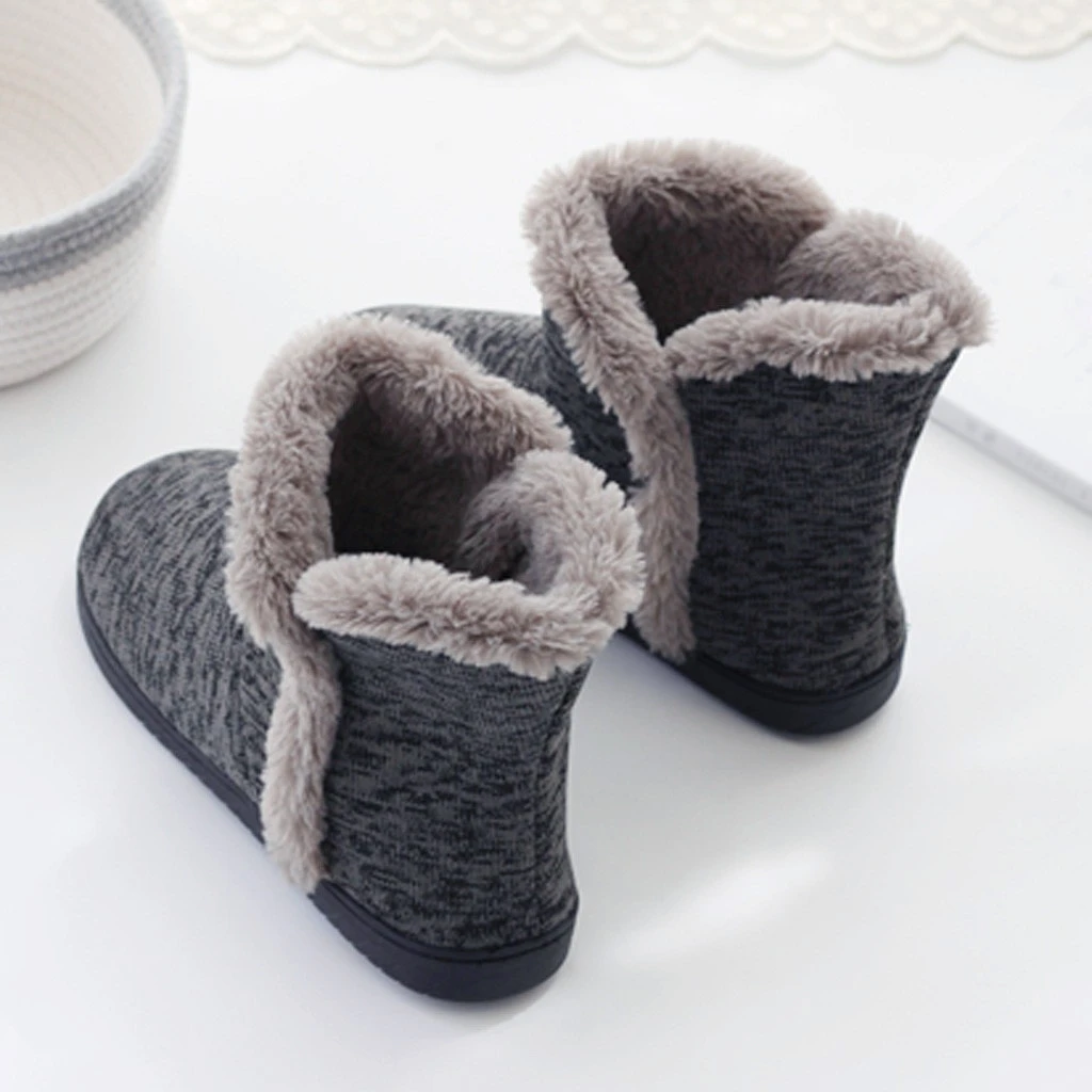 SAGACE/зимние теплые модели домашних тапочек; Мужская обувь; Новое поступление; мягкие домашние ботинки; толстая хлопковая обувь; Нескользящие тапочки; большие размеры; 1031