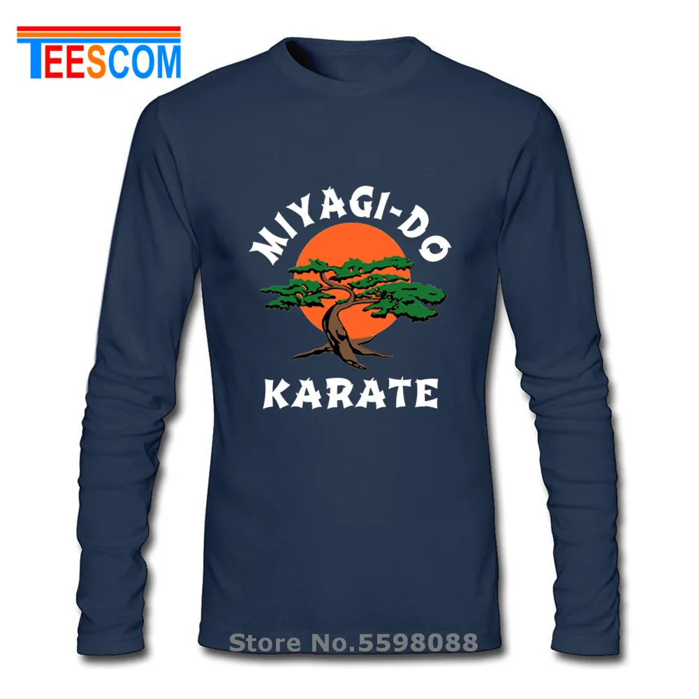 Cobra Kai/футболка в стиле ретро с длинными рукавами кунг-фу Homme футболки Miyagi Do Bonsai Tree