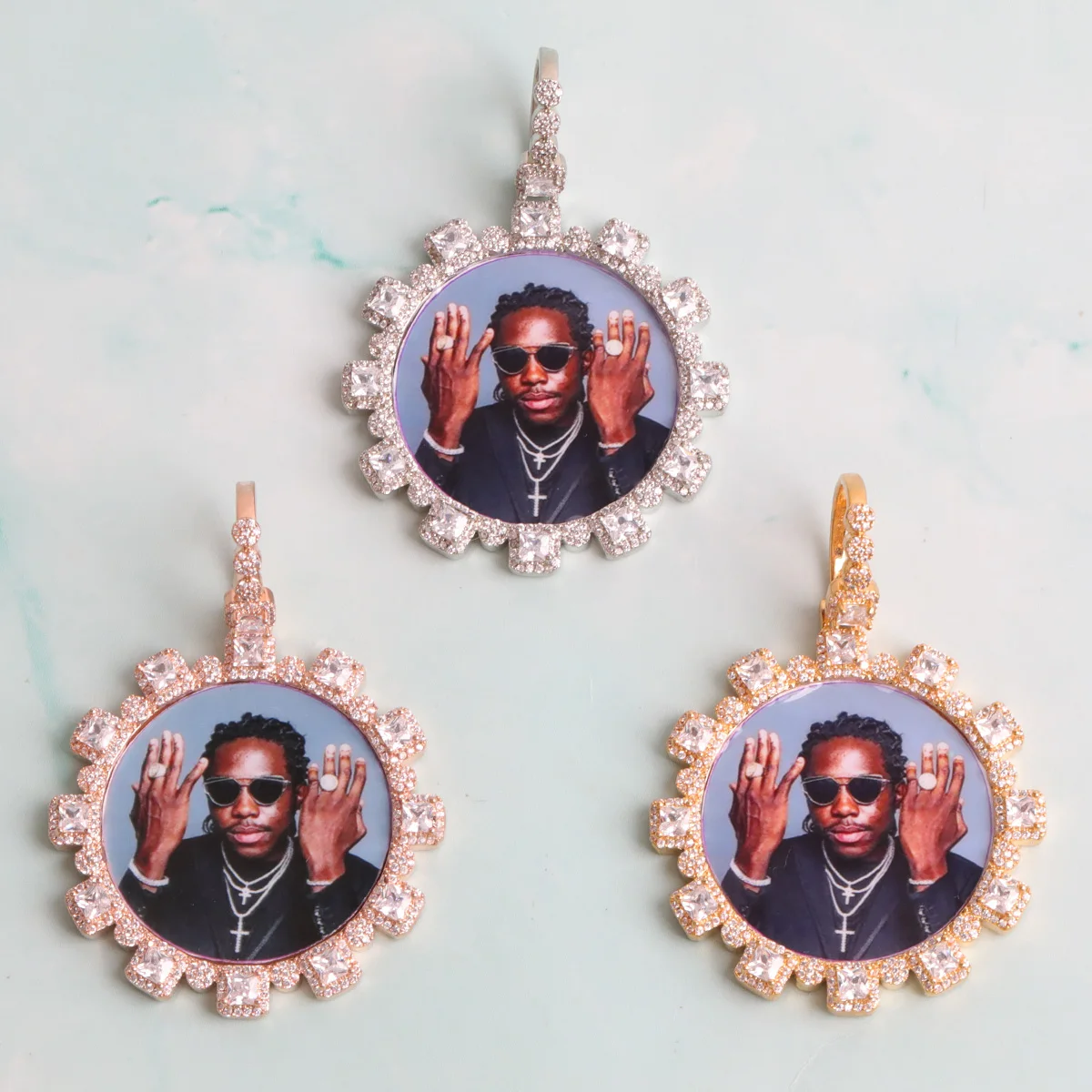 Takeoff Solar System Migos Chains For Sale Real Diamonds Round