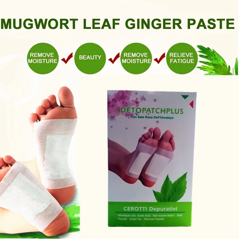 

10pcs/box Adhesive Detox Foot Patch Bamboo Vinegar Body Odor Cleansing Foot Pad Anti Snore Insomnia Soothe Mood Health Wonder