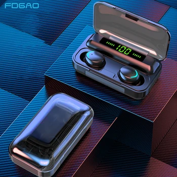 

TWS Bluetooth 5.0 Earphones 2000mAh Charging Box Wireless Headphone 9D Stereo Sports Waterproof Earbuds Headsets With Microphone