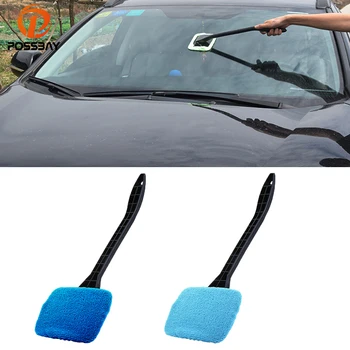 

POSSBAY Car Wash Brush Dust Long Handle Car Cleaning Tool Car Care Glass Towel Auto Window Cleaner Windshield Windscreen