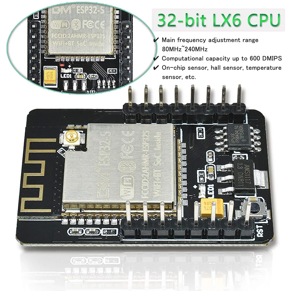 Módulo de Câmera Gêmeo Ov2640 Placa para Câmera de 2mp sem Fio Wi-fi Bluetooth Slot para Cartão tf para Arduino Raspberry pi Quadro demonstração - Imagem 3