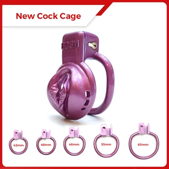 BDSM Pussy Vaginal Chastity Devices Cage Small Male Bondage Cock Cage Slave Penis Ring Sex Shop 18+ Gay Ladyboy Sex Toy for Men 2