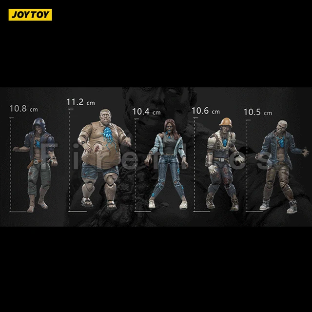 Joytoy-感染後の生活-ゾンビアクションフィギュア,3.75インチ