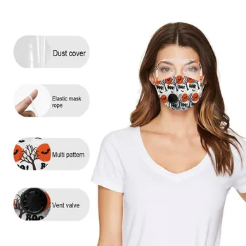 

Man Women with Eyes Shield Mask With Clear Window Visible Mouth Face Cover mouth caps Cover Case