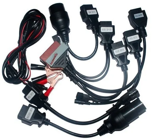 2021 NEW VCI TCS CDP Pro Cars Cables Delphi Tool Full Set 8 Car Cables Autocom CDP DS150E Cdp Obdii