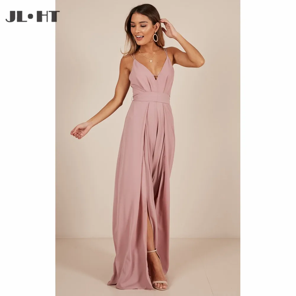 Blush pink spaghetti strap dress Clearance