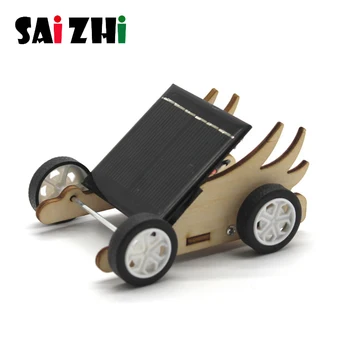 

Saizhi 1 Set Mini Solar Powered Toy DIY Car Kit Children Educational Gadget Hobby Funny Solar Energy Toys Gifts