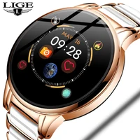 LIGE Fashion Women Smart Watch frequenza cardiaca monitoraggio del sonno monitoraggio del sonno fitness tracker multifunzione Smartwatch impermeabile