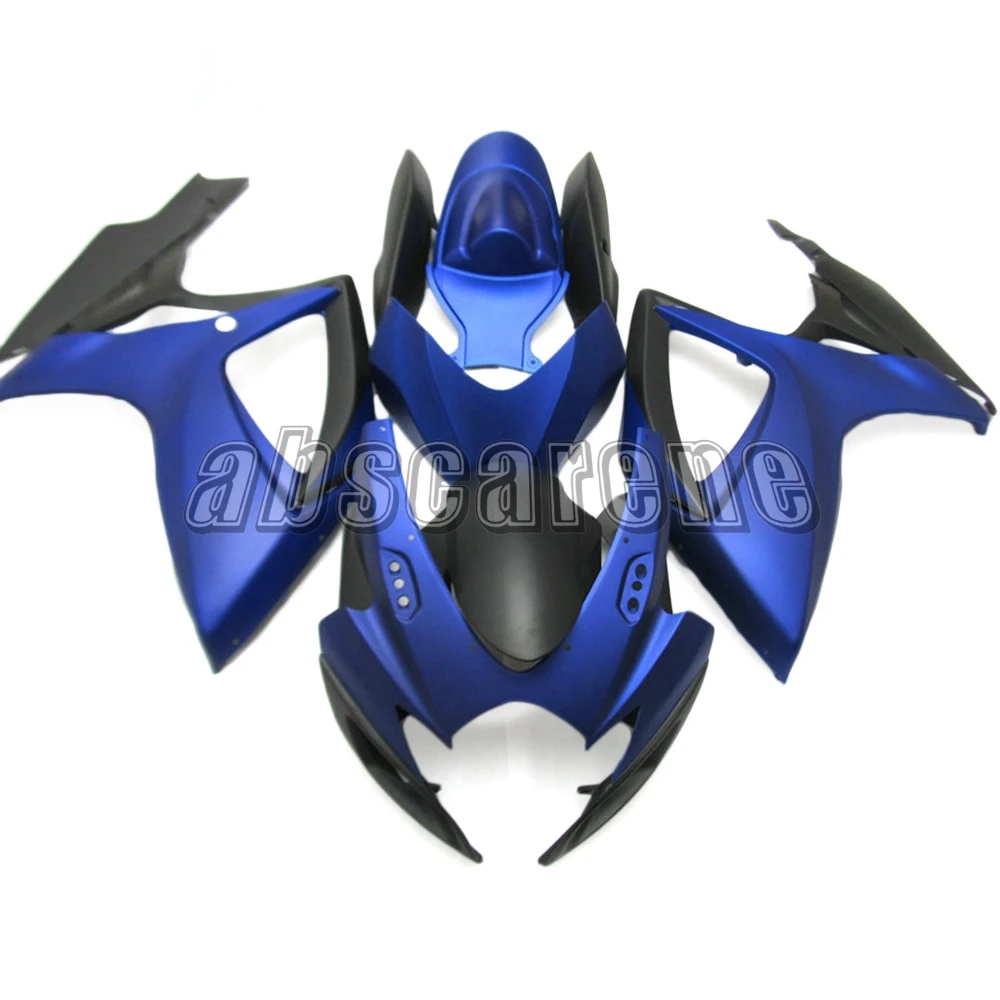 ABS пластик Полный обтекатели для Suzuki GSXR600 GSXR750 K6 2006 2007 G-SXR600 инъекции мотоцикл Cowlings матовый синий черный