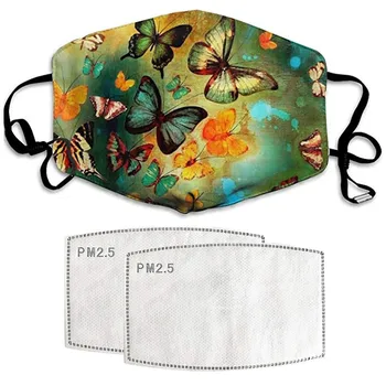 

3D Reusable Mouth Mask Washable With PM2.5 Filter Mask Non-woven Dust Face Mask Dustproof Windproof Protective Mask