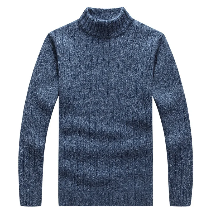 

High Neck Winter Thick Warm Sweater Men Turtleneck Brand Mens Sweaters Slim Fit Pullover Men Knitwear Male pull homme