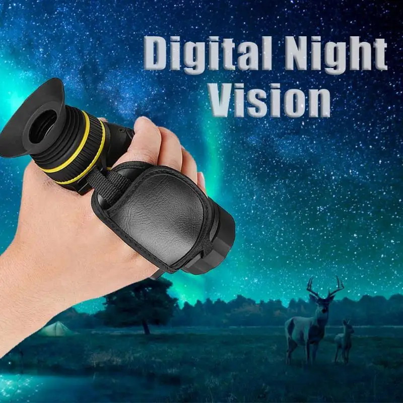 

4X Monocular Telescope Night Vision Infrared Digital Scope with Built-in Camera for SONY Starlight Night Vision 1/2.8 CMOS