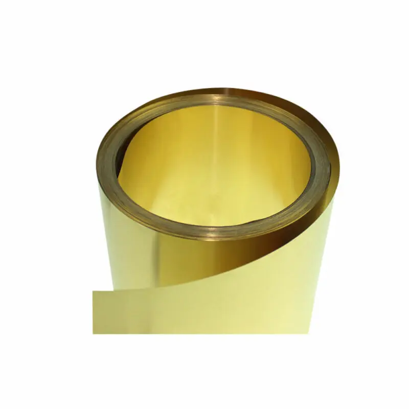 Brass Sheet Brass Flat Thick 0.01-0.3mm Width 10-200 mm Metal Thin Sheet Foil Plate Length 100mm~1000mm