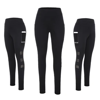 

Seamless Leggins Sport Leggings with Pockets Patchwork Slimming Mesh Pants Women Workout Fitness Legging Gym Push Up Trousers