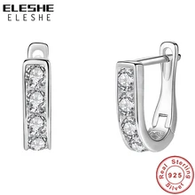 ELESHE стерлингового серебра 925 детские серьги AAA циркониевый Кристалл Стильные серьги-гвоздики для девочек детские ювелирные изделия Рождественский подарок