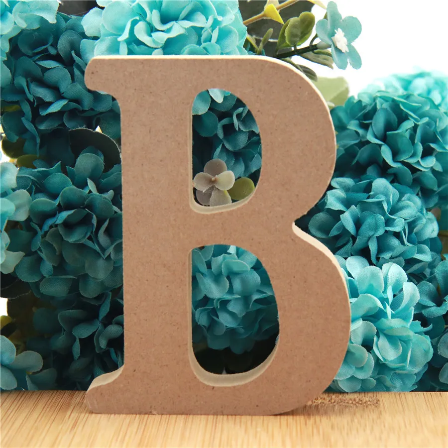 10cm Large MDF Wooden Words Wood Letters Alphabet Name Wedding CUR Lowercase 