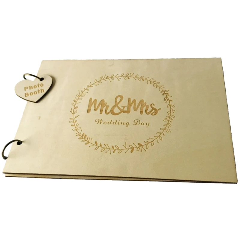

Personalised Guest Book Wedding Guest Book Wooden Wedding Guest Book