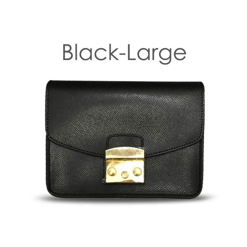 Black-21cm Брендовая дизайнерская женская сумка на плечо из натуральной кожи, женская сумка-мессенджер, сумка через плечо с золотой цепочкой - Цвет: Black-21cm