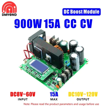 

DC8V-60V 900W 15A CNC LCD Display Boost Converter Module Constant Current Constant Step Up Board Voltage Regulator 12V 24V 36V
